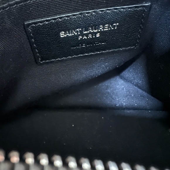 Saint Laurent Calfskin Y Quilted Monogram Small Loulou Bowling Bag Gray - Picture 5 of 11